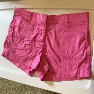 Pink j crew chino shorts